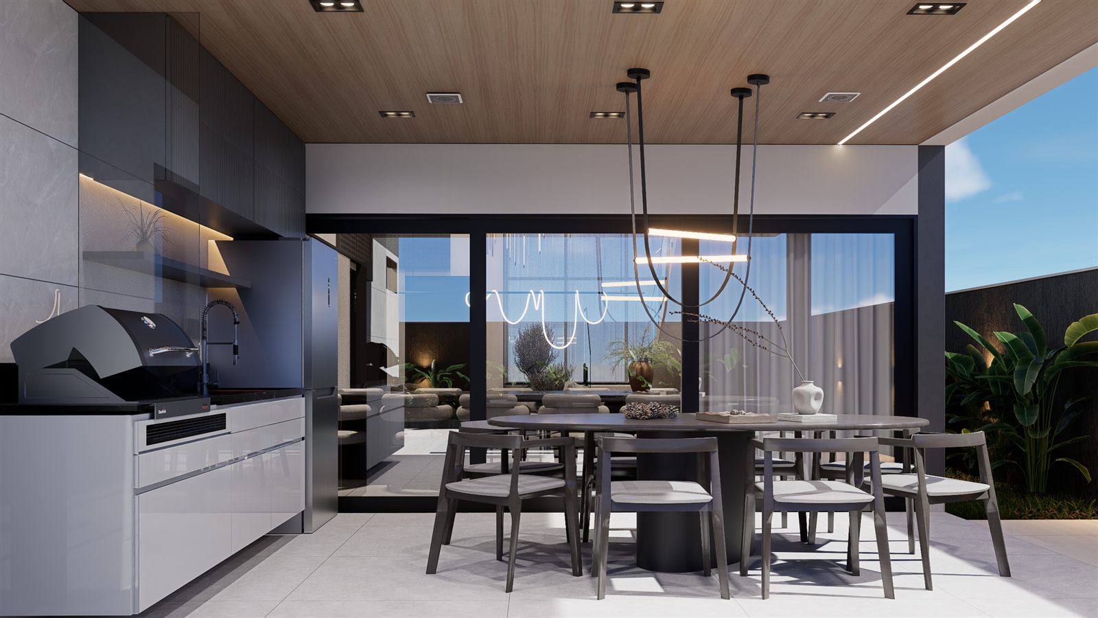 Área gourmet do Haven Residence